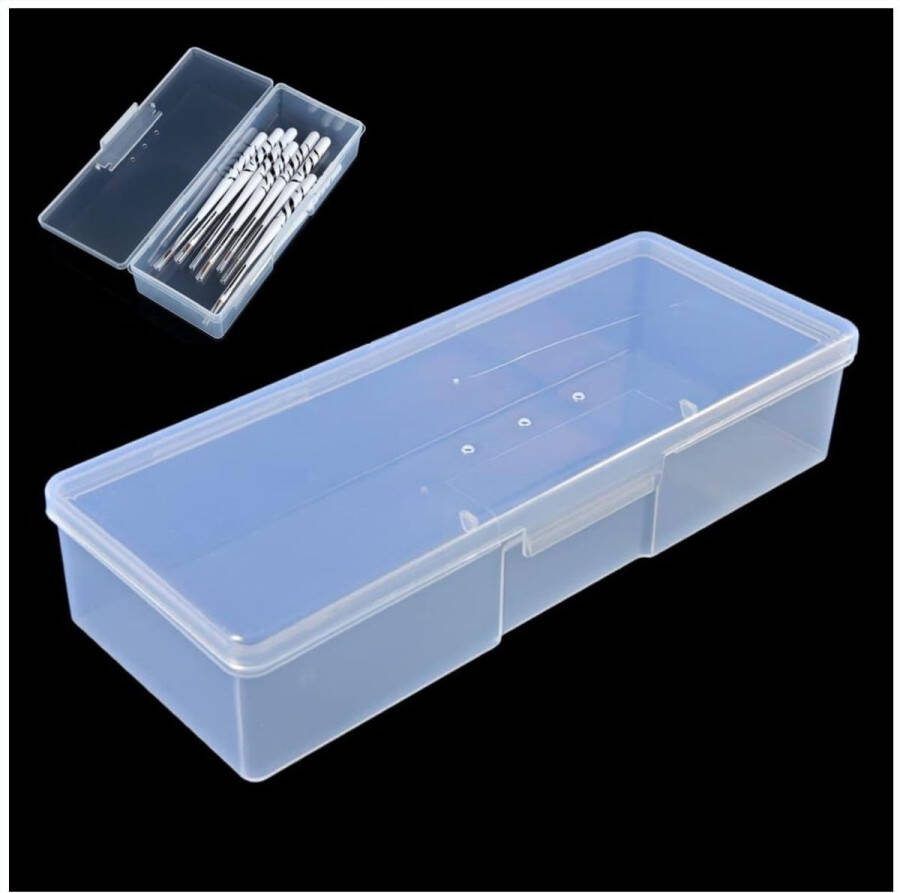 Goodbitz Opbergdoos manicure Opbergdoosjes Opbergdoosje Opbergdoos met deksel Opbergbox Nailart penselen Gereedschap Organizer Manicureset Desinfecteerbaar Penselen Etui Manicure tools Manicure gereedschap