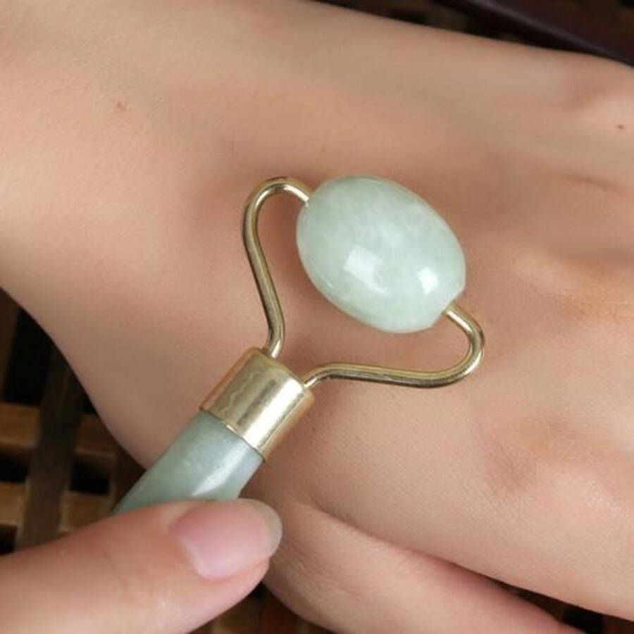 Goodies&Toys Jade Roller Gezichtsmassage Roller 2 stuks groen