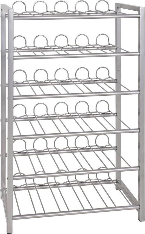 Goodivery Stijlvolle en Praktische Flessenhouder voor 6 Flessen 31 x 54 x 90 cm