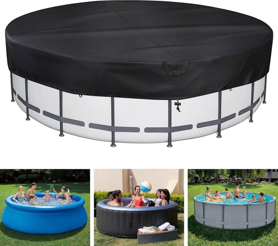 Goodivery Weerbestendige Ronde Zwembadhoes voor Zwembaden met Diameter 606-610 cm