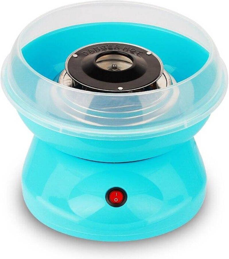 Goods4you suikerspinmachine 500W blauw inclusief stokjes en maatschepje