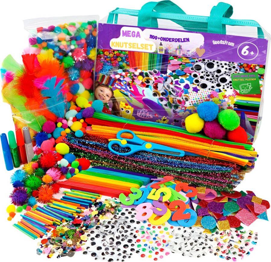GoodsFrom Knutselset voor Meisjes en Jongens -Creatief Speelgoed voor Kinderen Knutselset Knutselkoffer Knutselpakketten