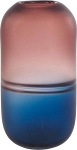 Goodwill Vaas Glas Blauw-Paars D 14 5 cm H 32 cm