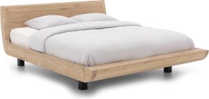 Goossens Bedframe Denzo 180 x 200 cm Hout Eiken olie wit