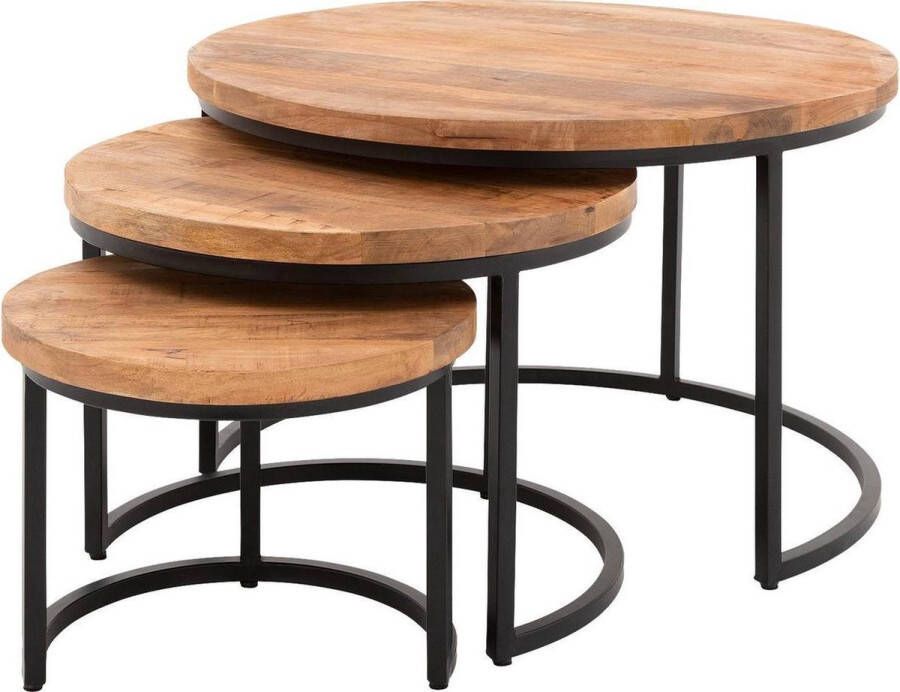 Goossens Salontafel Jelle XL in Mango blank was