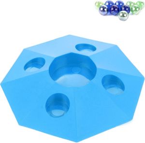 GoPlay Blauwe knikkerpot met knikkers 22 cm Speelgoed knikker pot vulkaan Knikkeren