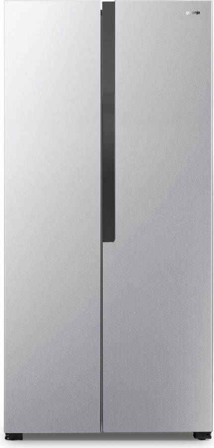 Gorenje Amerikaanse koelkast Model NRS8182KX Vrijstaand 441 liter| Zilver NoFrost