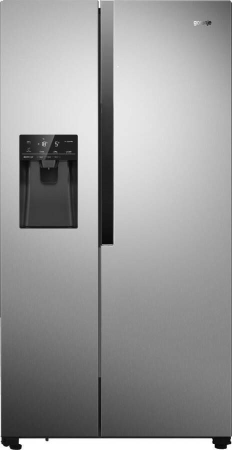 Gorenje NRS9182VX1 amerikaanse koelkast Ingebouwd vrijstaand 562 l E Grijs