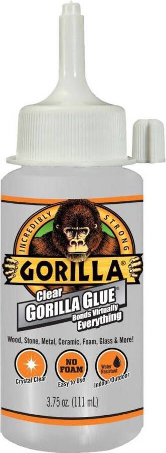 Gorilla Glue Transparante waterbestendige montagelijm 110ml