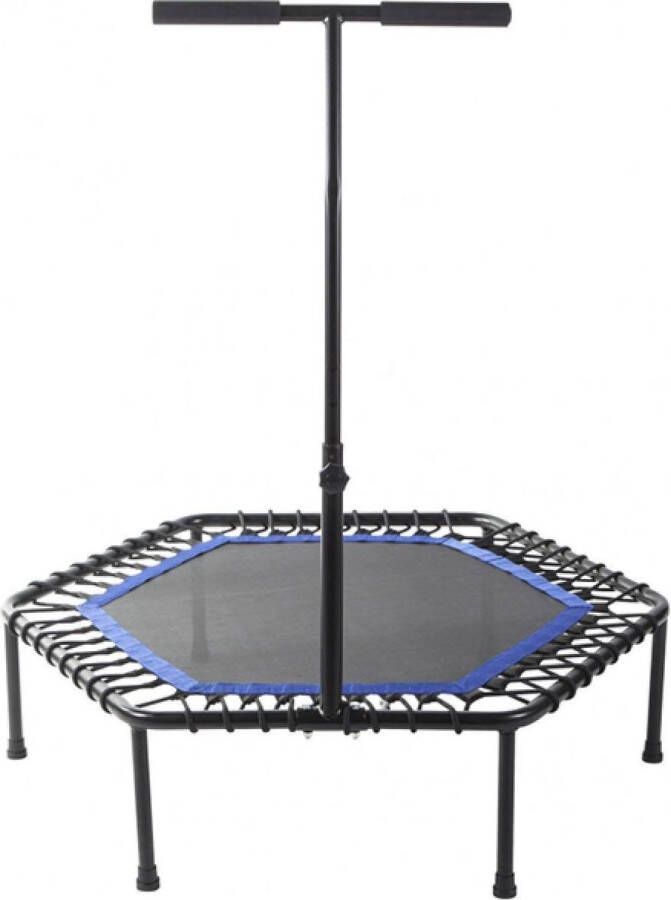 Gorilla Sports Fitness Trampoline Blauw ø 100 cm Met verstelbaar handvat