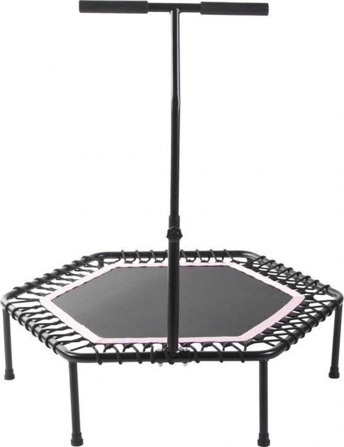 Gorilla Sports Fitness Trampoline Roze ø 100 cm Met verstelbaar handvat