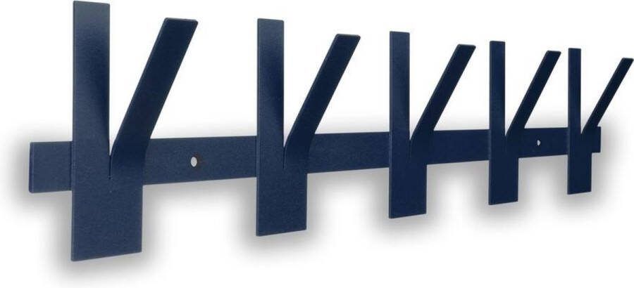 Gorillz Incision Kapstok Wandkapstok Blauw Muur Kapstok 10 Haken Metaal