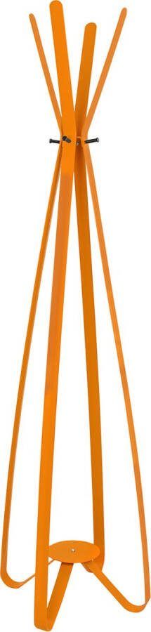 Gorillz Modi Kapstok Staand- Staande Kapstok 8 Haken Metaal 170 Cm Oranje