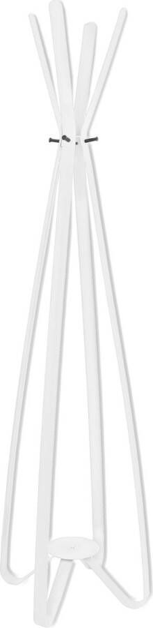 Gorillz Design® Modi Industriële Kapstok Staand – 8 Kapstokhaken Wit