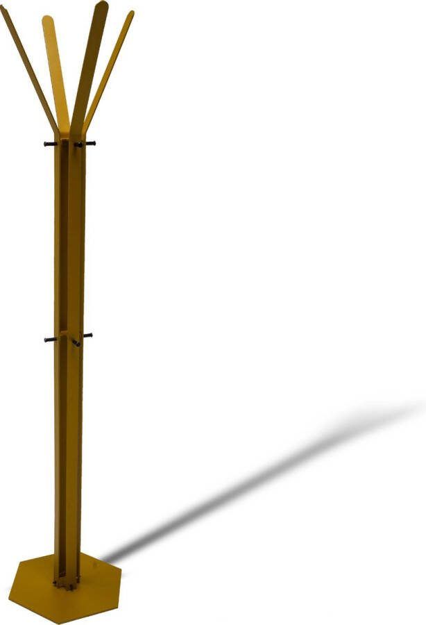 Gorillz  Stack - Kapstok Staand - Staande kapstok - Metaal 12 Kapstok haken - 174 5 cm Goud Gold