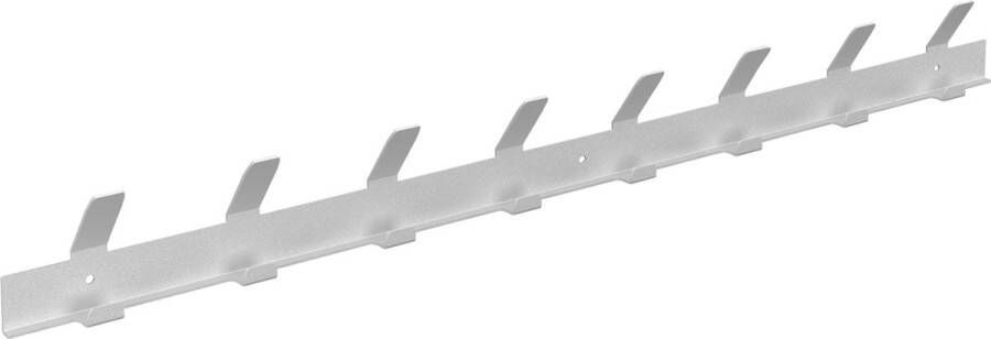 Gorillz Trim 75 Kapstok -Kapstokken Industriële Wandkapstok 16 Kapstok haken (lengte) 75 cm Metaal Wit