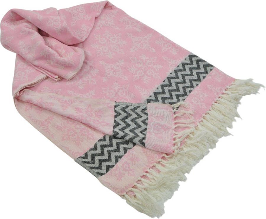 Goround Interior Hamamdoek Roze Katoen 100x180 cm