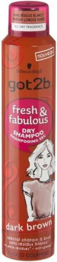 Got2B Fresh&Fabulous droogshampoo Brown