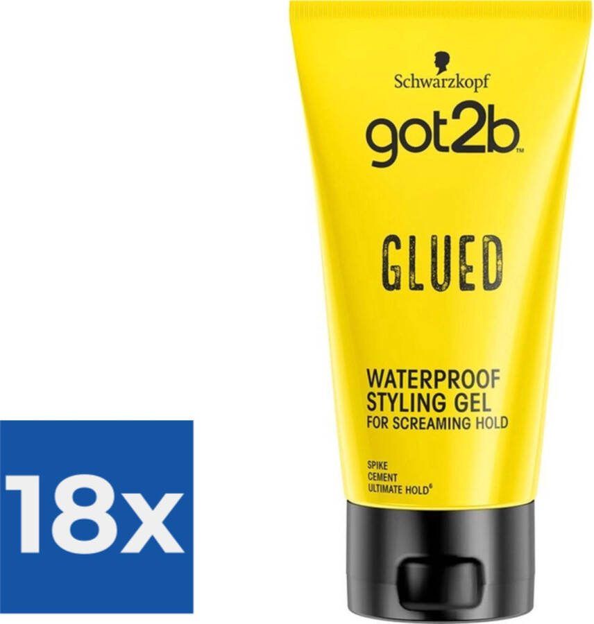 Got2B Glued Styling Gel 150 ml Voordeelverpakking 18 stuks