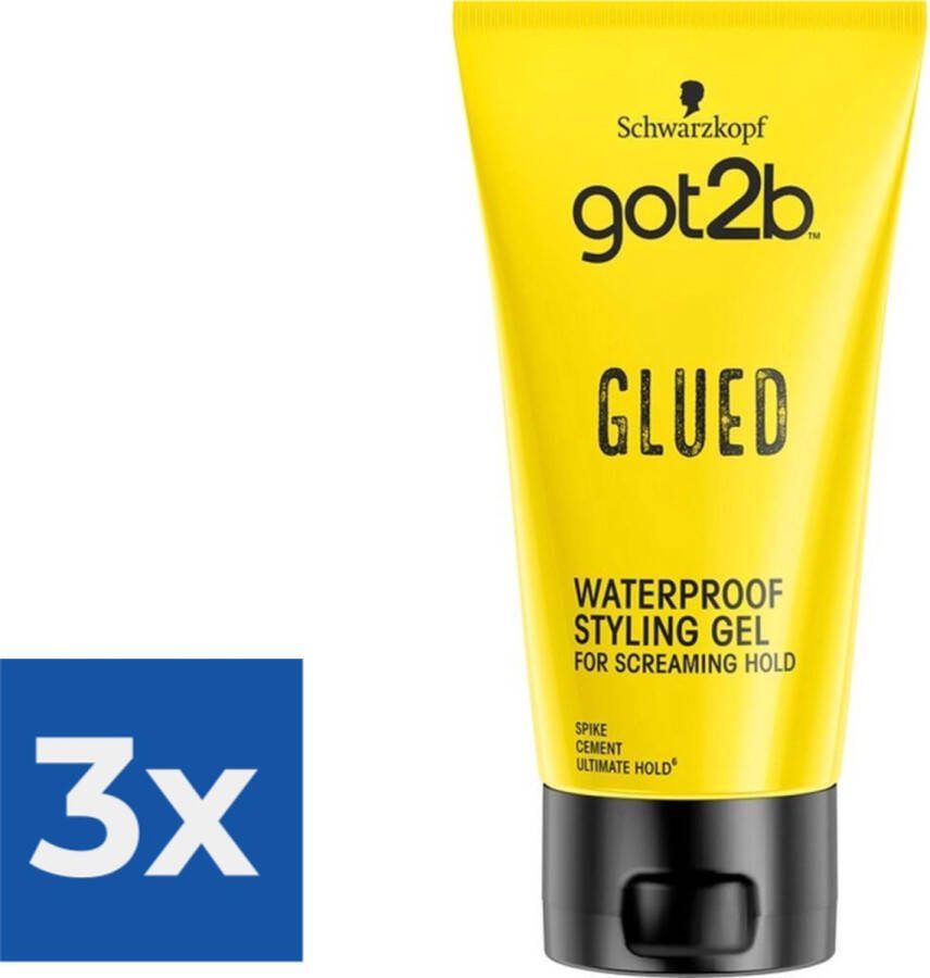 Got2B Glued Styling Gel 150 ml Voordeelverpakking 3 stuks
