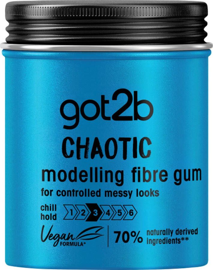 Schwarzkopf Got2b Chaotic Modelling Fibre Gum -voordeelverpakking 6 x 100 ml