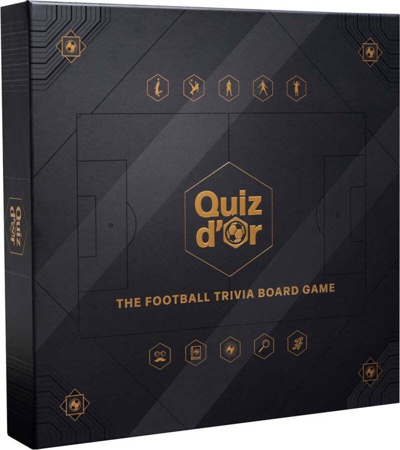 Gote Games Quiz d'Or The Football Trivia Board Game Trivia Bordspel Voetbal Spel 4-8 Spelers 16+ Engelstalig