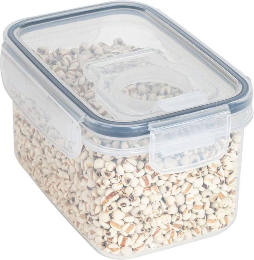 Gotrays Luchtdichte voedselopslagcontainers 1 stuks 0.8 L plastic voedselopslagcontainers met deksels BPA-vrij ontbijtgranencontainers voor Keuken Bijkeuken Aanrechtblad organisatie Haver Meel Pasta