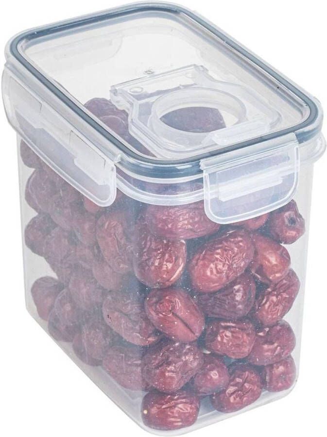 Gotrays Luchtdichte voedselopslagcontainers 1 stuks 1.4 L plastic voedselopslagcontainers met deksels BPA-vrij ontbijtgranencontainers voor Keuken Bijkeuken Aanrechtblad organisatie Haver Meel Pasta