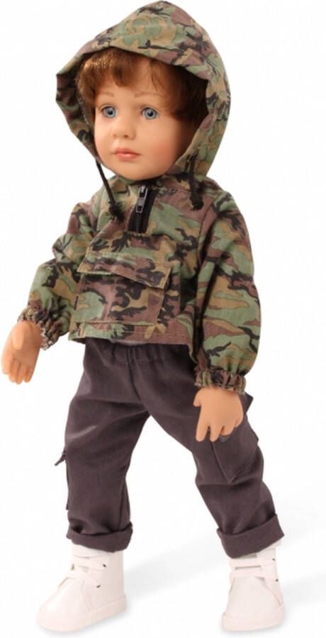 Götz Little Kidz Modepop Paul met Camouflage Outfit 7-delig 36 cm