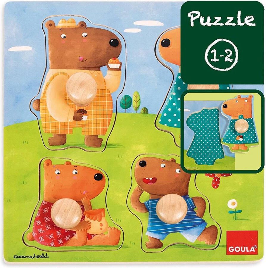 Goula Berenfamilie puzzel 4 stukjes