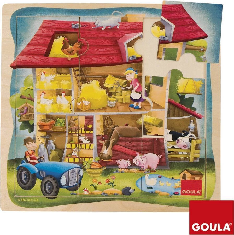 Goula Puzzel Boerderij 9 Stukjes