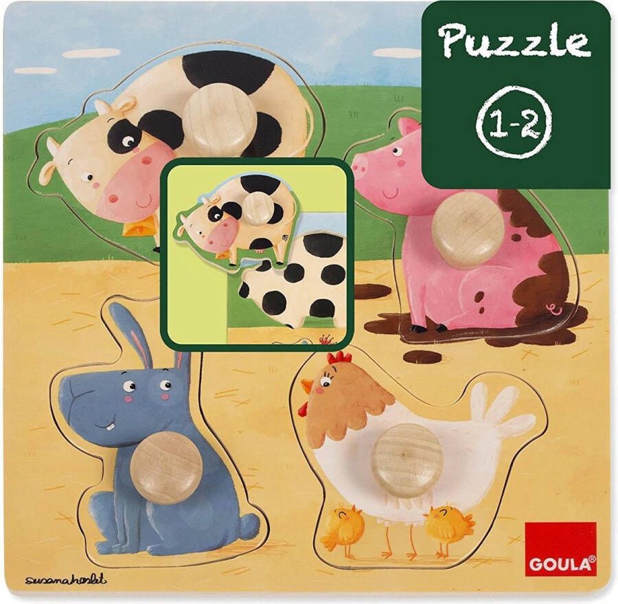 Jumbo Puzzel Boerderijdieren 4 Stukjes