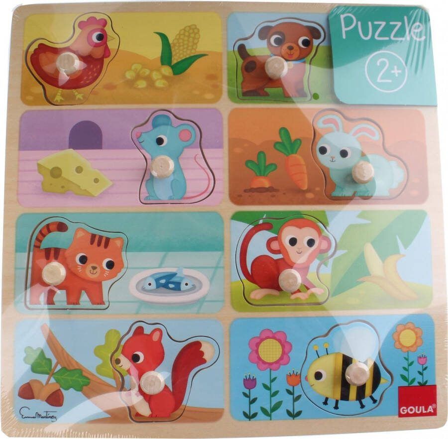 Goula Noppenpuzzel Mijn Lievelingseten 8 Stukjes