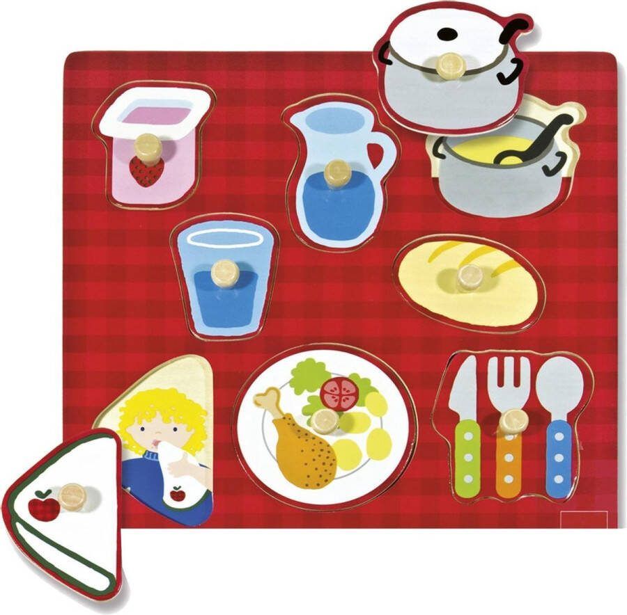 Goula Eetkamer Vormenpuzzel 8 stukjes Kinderpuzzel