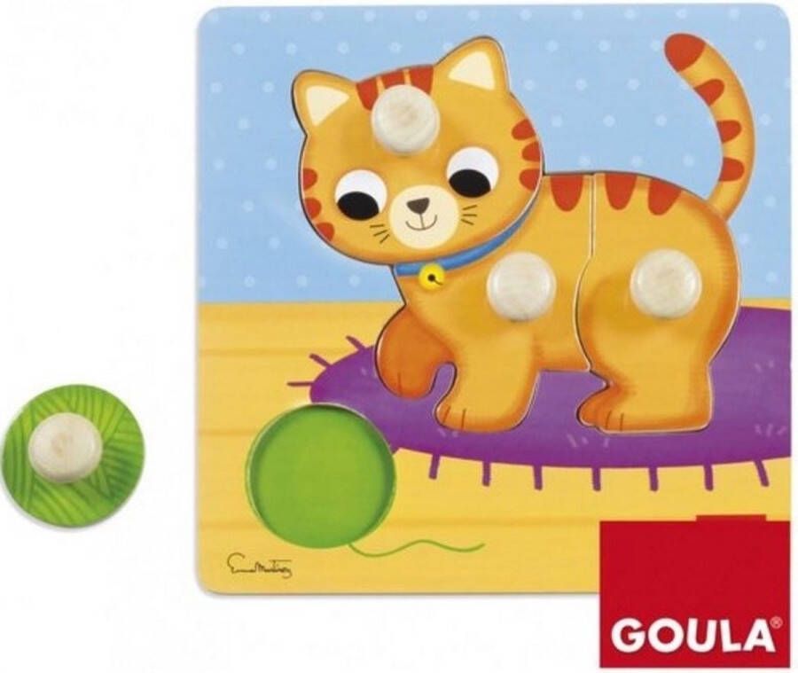 Goula Kat Puzzel Noppenpuzzel 4 stukjes