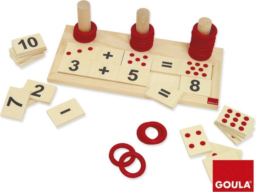 Goula Optellen en aftrekken houten spel