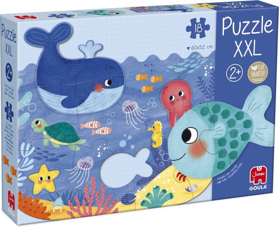 Goula Puzzel XXL Oceaan Kinderpuzzel 18 stukjes