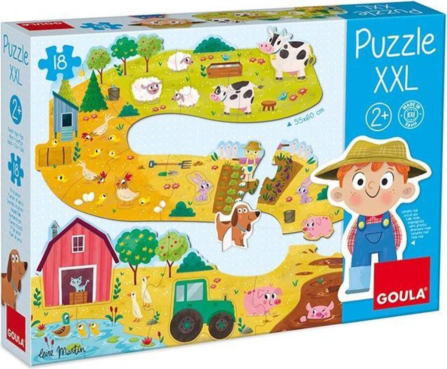 Goula Vormenpuzzel Boerderij Junior Hout 17 stukjes