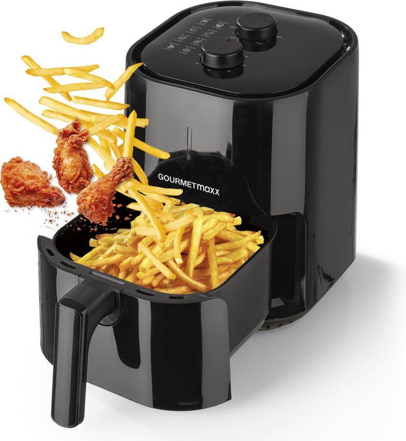 Gourmetmaxx heteluchtfriteuse mechanisch 3.6l zwart