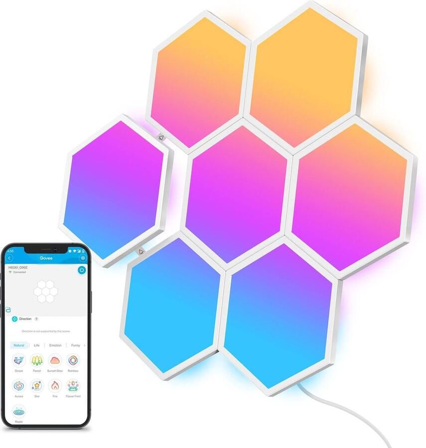 Govee Glide Hexagon Light Panels ( 7 stuks)