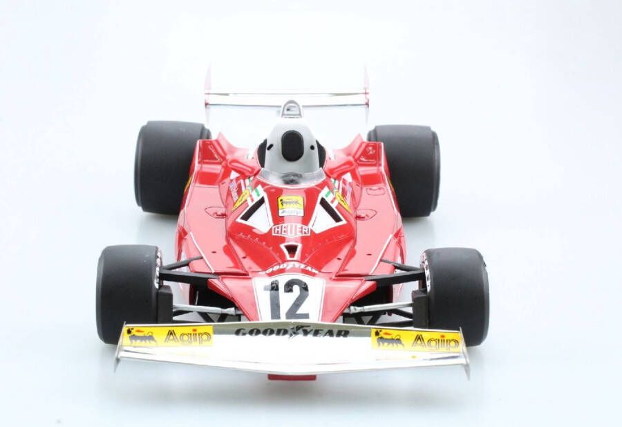 GP Replicars De 1:18 Diecast Modelscar van de Ferrari 312T2B Team Scuderia Ferrari Sefac # 12 van 1977.De bestuurder was C. Reutemann.Dit model is beperkt door 500pcs. De fabrikant van dit schaalmodel is GP-replicas.Dit model is alleen online beschikbaar