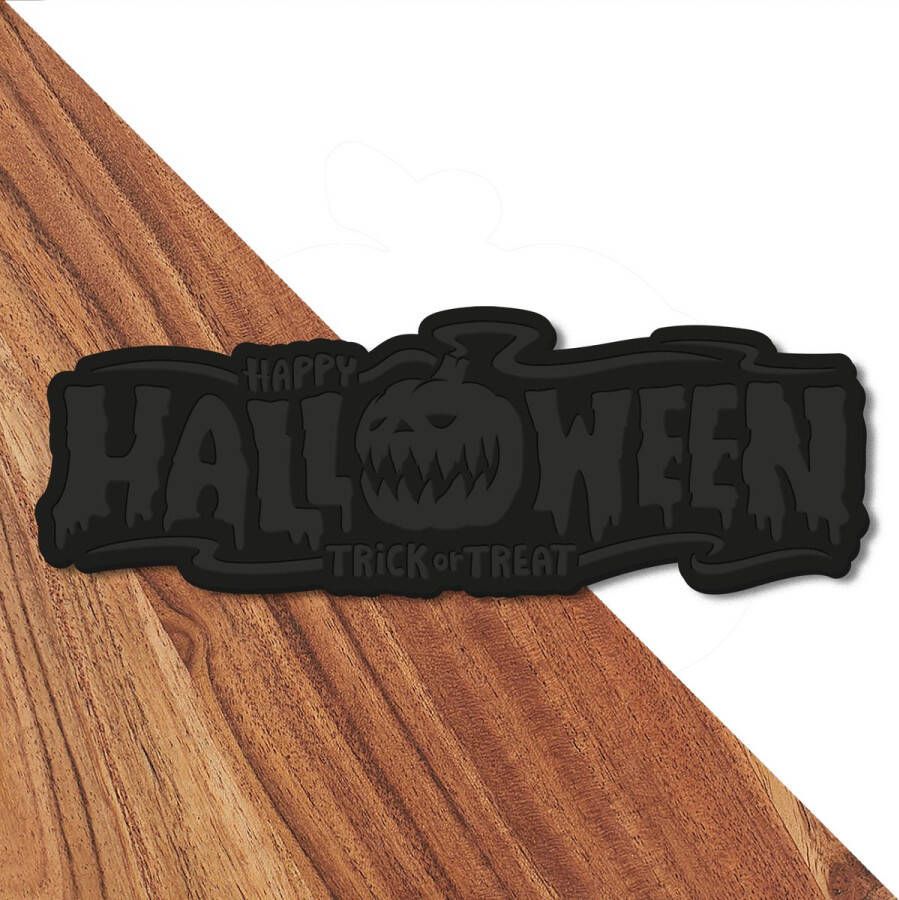 GR Borrelplank Halloween Decoratie plank Acrylic Luxe Serveerplank Halloween Mat Zwart