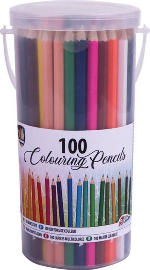 Grafix 100 Kleurpotloden in opbergbox | | Colouring Pencils | Kleuren | Tekenen