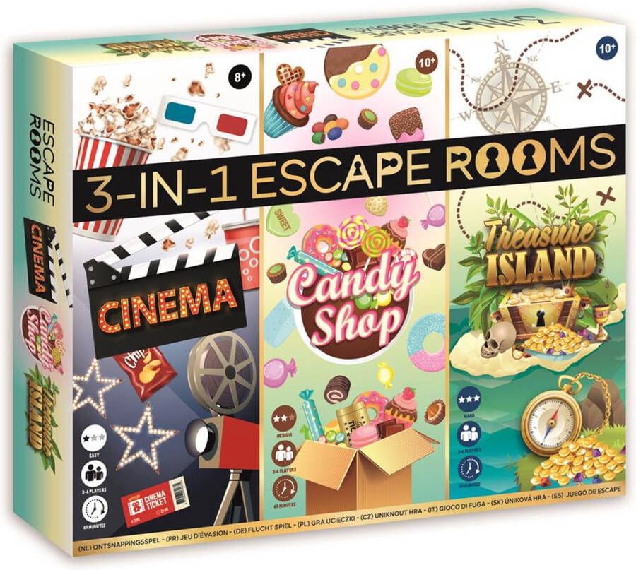 Grafix 3-in-1 Escape Room spel 27x22x4cm