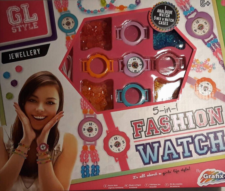 Grafix 5- in-1 fashion watch