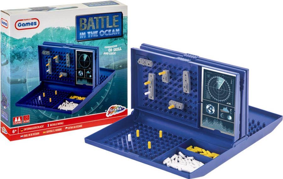 Grafix Battle In The Ocean spel strategisch spel denkspel Klassiek bordspel voor kinderen en volwassenen