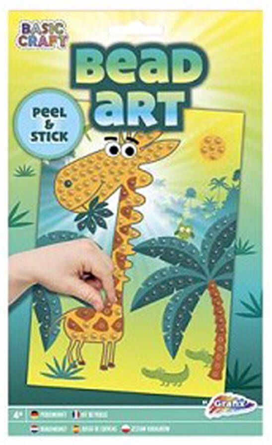Grafix Bead art diamond painting Giraffe diamond paint voor kinderen knutselset
