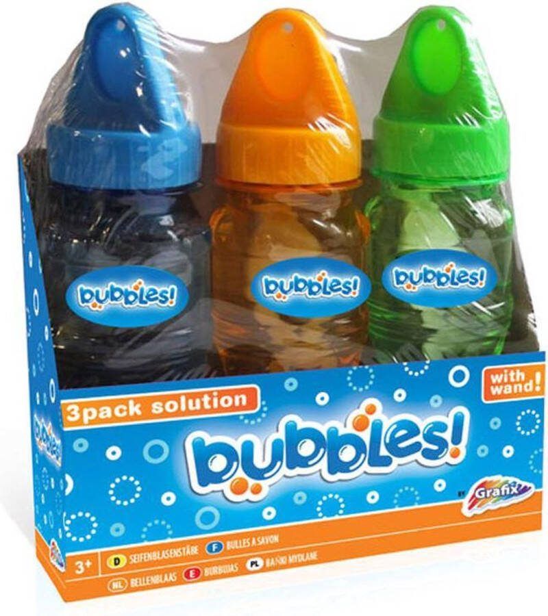 Grafix Bellenblaas 3 stuks | 3x 118ML | buitenspelen buitenspeelgoed