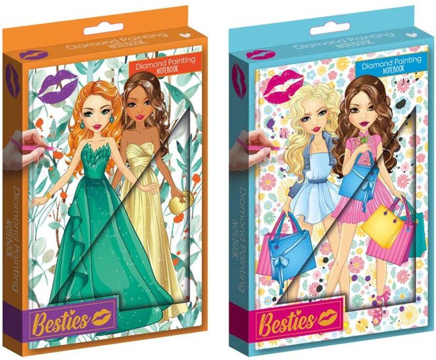 Grafix Besties Diamond painting A5 hardcover notitieboek