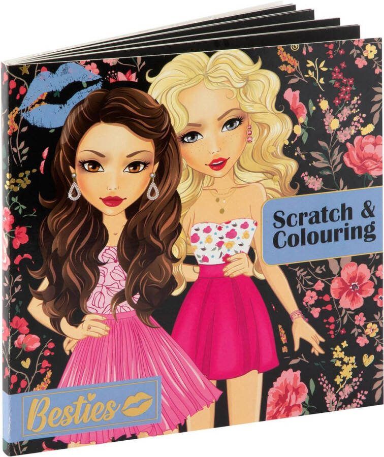 Grafix Besties Kras en kleurboek 12 blz 20x20cm